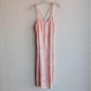 Aerie tie dye pink summer beach cover up midi dress
